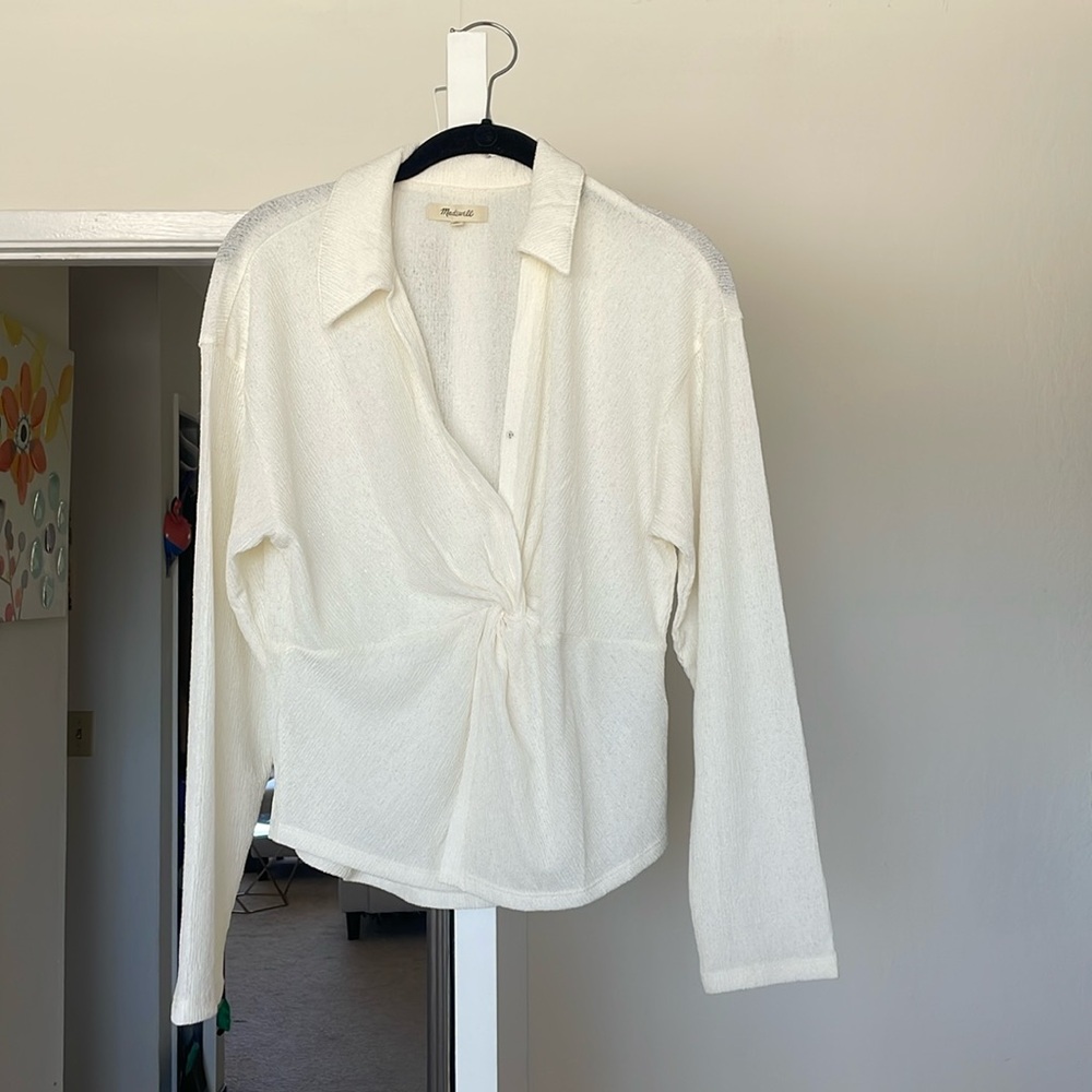 Madewell collared top